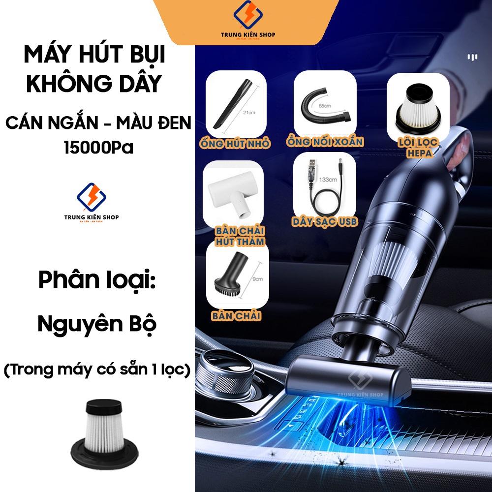 Máy hút bụi cầm tay CÔNG SUẤT LỚN 15000Pa, máy hút bụi sàn nhà, giường, ô tô không dây Vacuum Cleaner