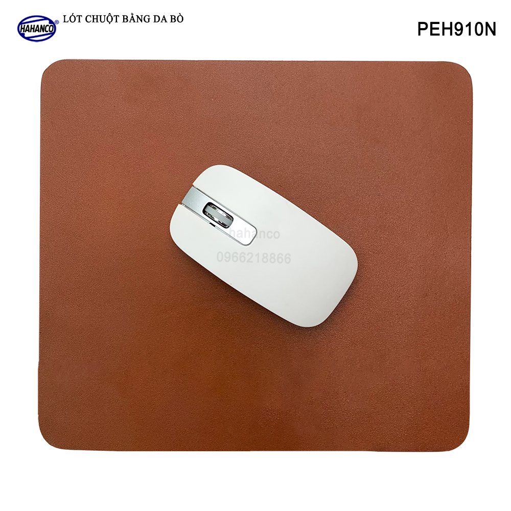 Miếng lót chuột gaming, pad bằng da bò xịn (PEH910) chống nước, trơn trượt siêu bền - Mouse Pads Leather of HAHANCO - Hàng chính hãng