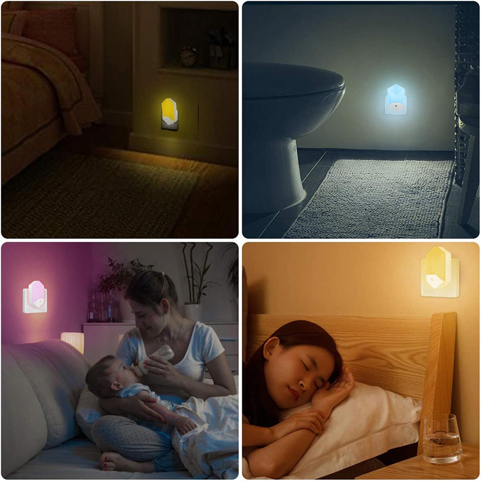 Colorful Plug in LED Night Light Remote Control Color Changing Dimmable