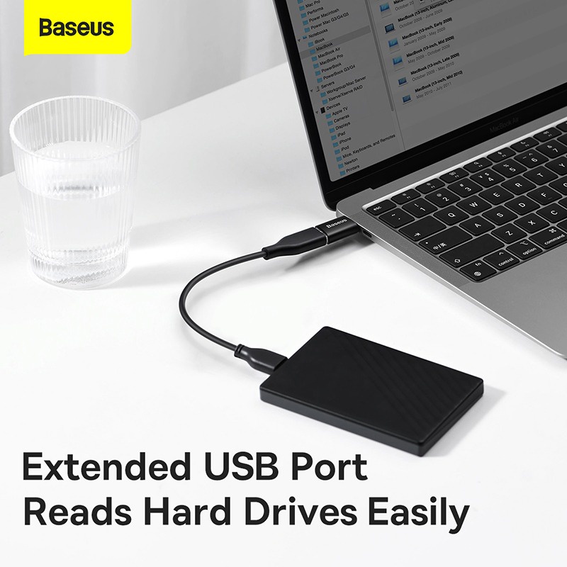 Đầu Chuyển Đổi OTG USB 3.1 Baseus Từ Type-C Ra USB/ USB Ra Type-C Cho Macbook Xiaomi Samsung 10Gbps - Hàng Chính Hãng