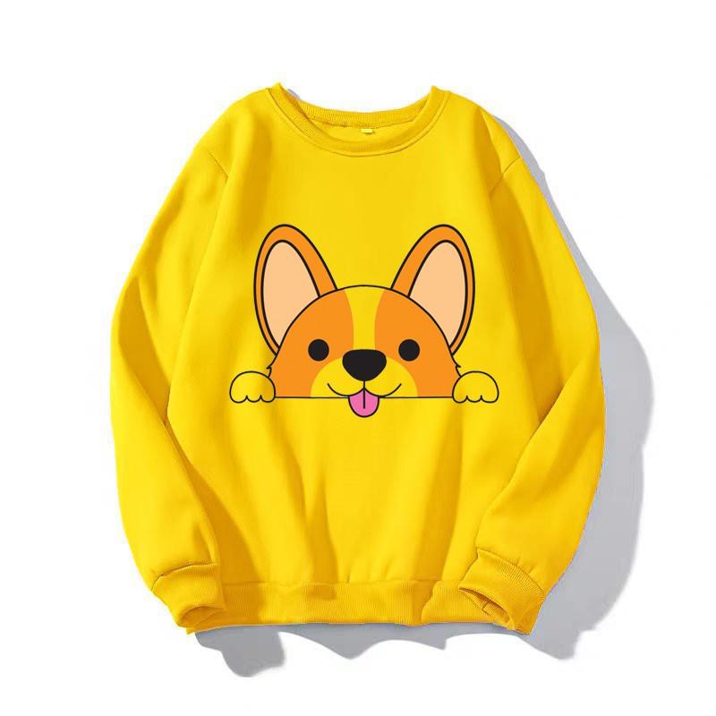 ÁO SWEATER IN CÚN SHIBA SIÊU CUTE