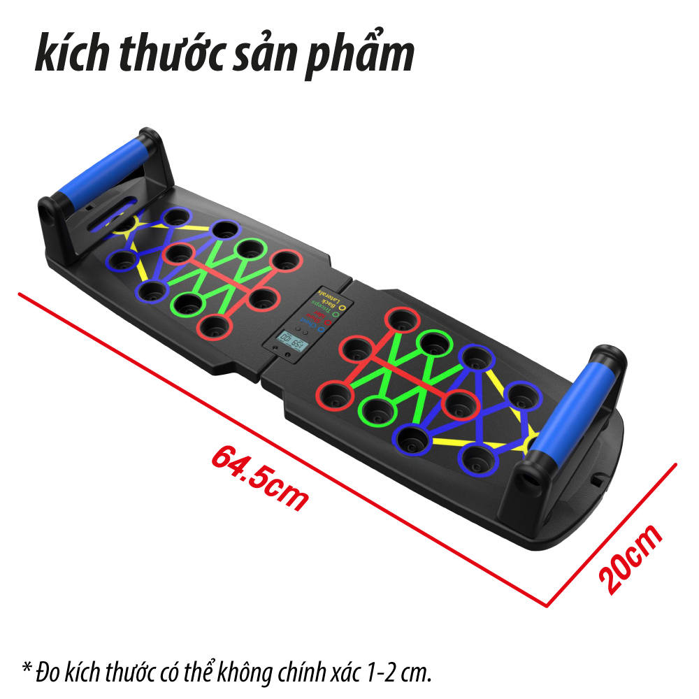 Bảng chống đẩy, Dụng cụ hít đất đa năng, hỗ trợ đồ chống đẩy có vạch chia bài tập gym thể thao trong nhà