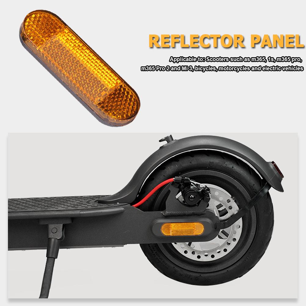 An toàn mặt trước cơ bụng phản xạ ống cảnh báo đêm cho Xiaomi Mi điện điện 1S Pro Pro2 M365 Phụ kiện Color: 4Pcs