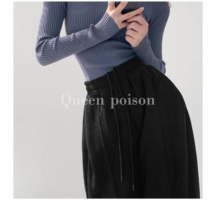 Quần Bom Ống Rộng Dáng Jogger Bo Gấu Nỉ Da Cá Siêu Hot Unisex - Ulzzang