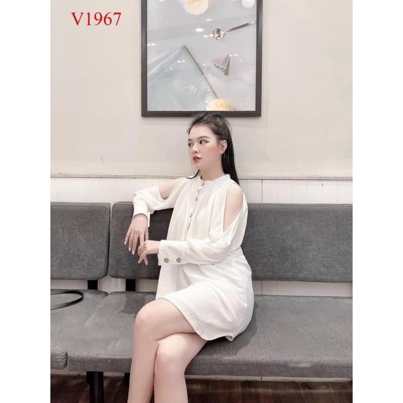 Áo sơ mi hở vai sang chảnh Hot Trend 2021