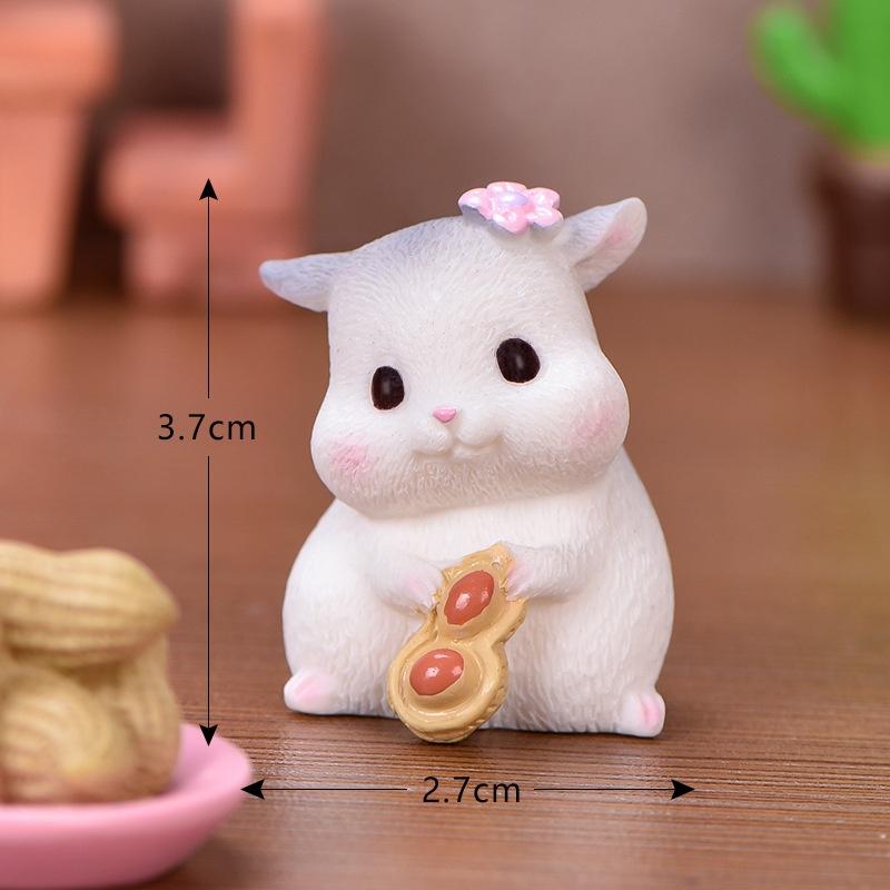 Tiểu cảnh mini ️ Mô hình chuột hamster đáng yêu trang trí tiểu cảnh, sân vườn, sen đá, sân vườn,terrarium