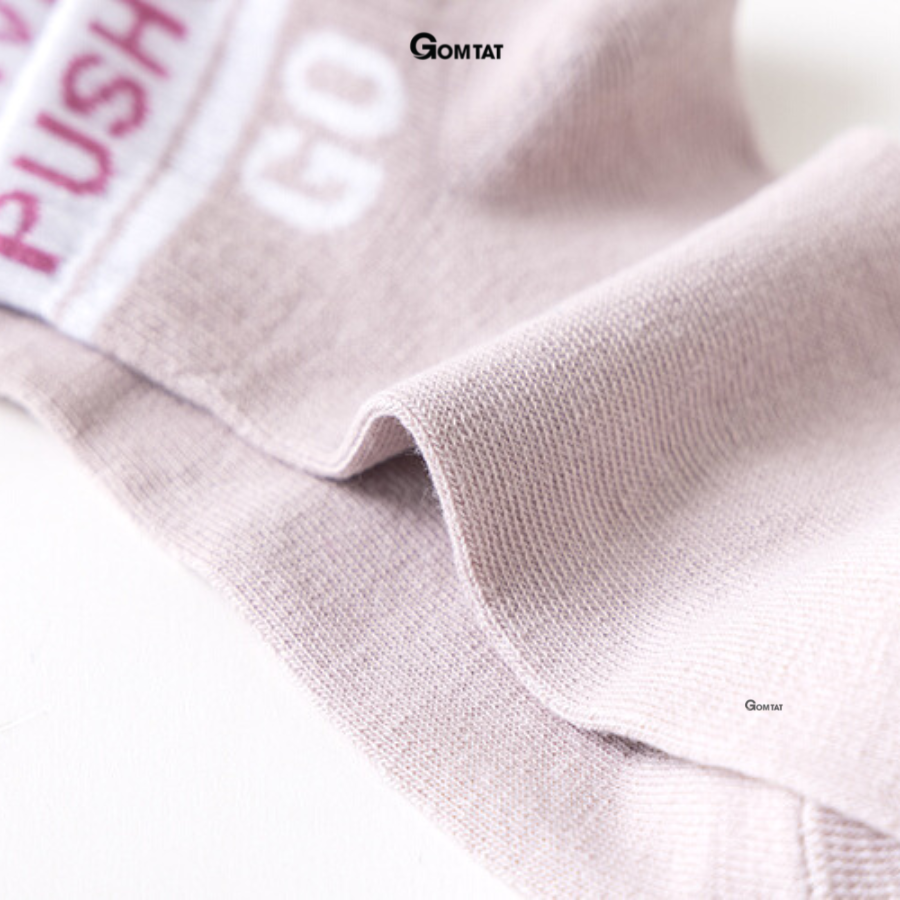 Set 5 đôi tất vớ nữ cổ ngắn GOMTAT mẫu Pushvit Go, chất liệu mềm mại thoáng mát phong cách Hàn Quốc - CB085