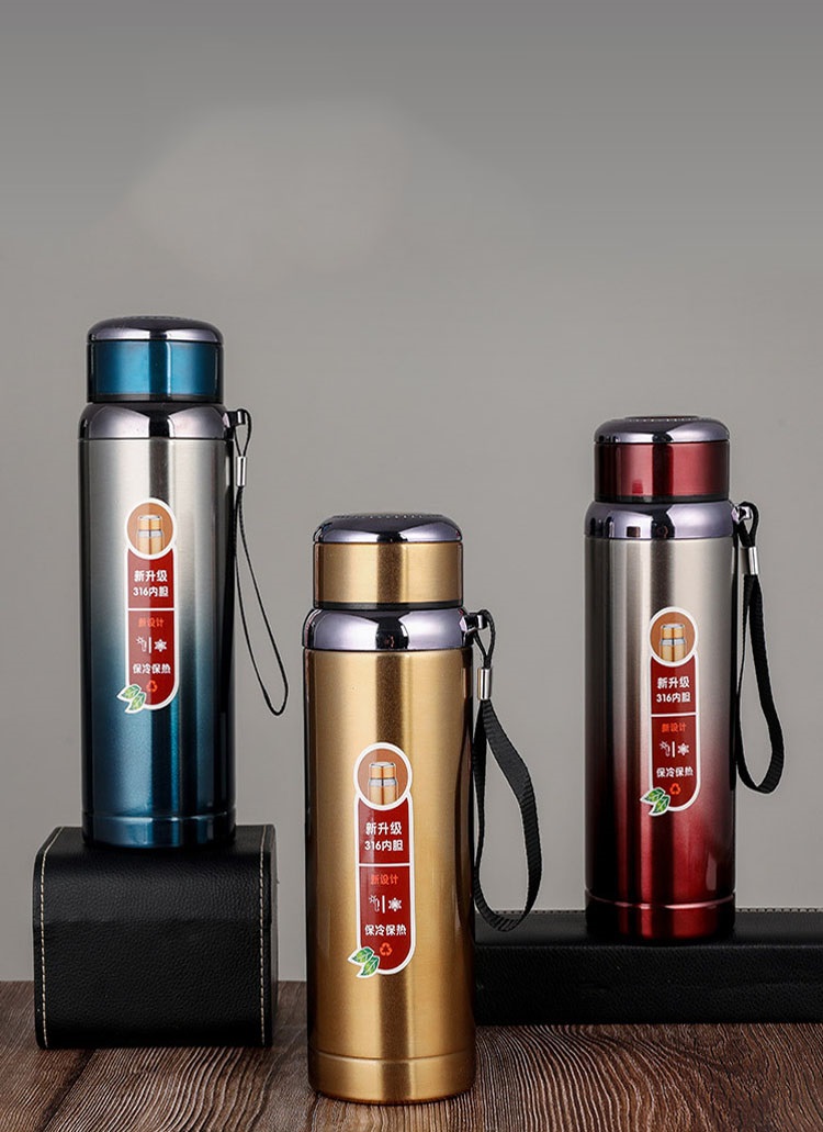 Bình giữ nhiệt inox 316 cao cấp không gỉ 1000ml giữ nhiệt tốt sang trọng, nhỏ gọn, tiện dụng