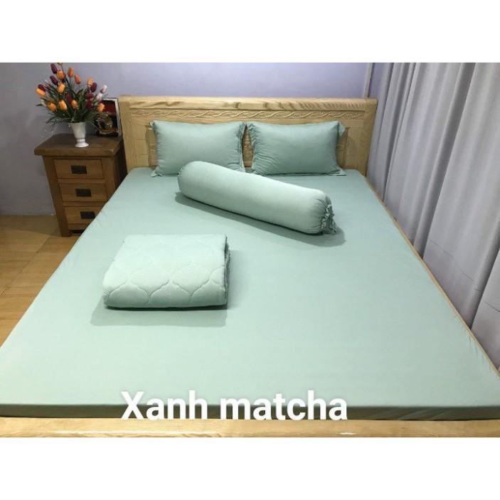 Ga - Drap Giường Lẻ Thun Mát Lạnh Thương hiệu LAN PHAM BEDDING - Màu Xanh Matcha