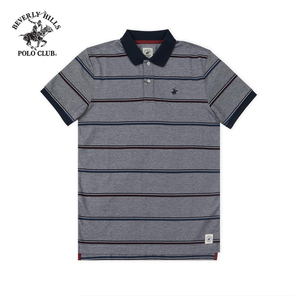 Áo polo ngắn tay Nam Beverly Hills Polo Club Regularfit 100% cotton Xám PMRSS20TL125