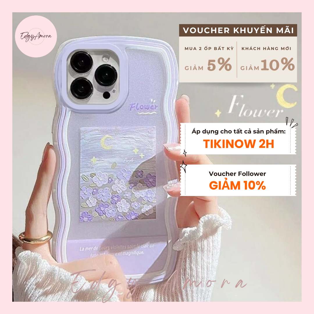 Ốp lưng Iphone chống sốc hình hoa tím dành cho Iphone 11 / Phone 11 Pro / Iphone 11 Pro Max / Iphone 12 / Iphone 12 Pro / Iphone 12 Pro Max / Iphone 13 / Iphone 13 Pro / IPhone 13 Pro Max / Iphone 14/ Iphone 14 Pro / Iphone 14 Pro Max