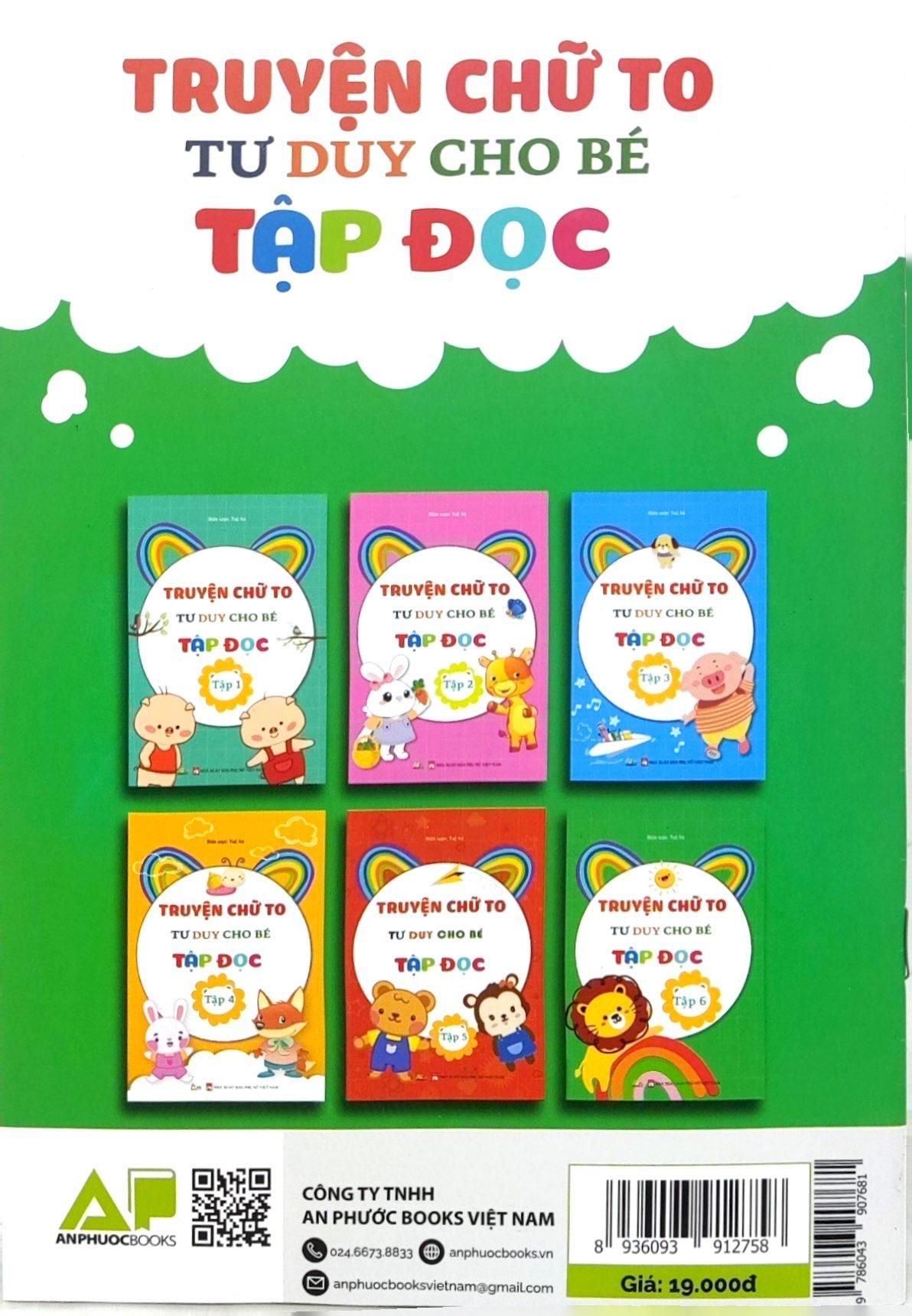 Truyện Chữ To Tư Duy Cho Bé Tập Đọc - Tập 6