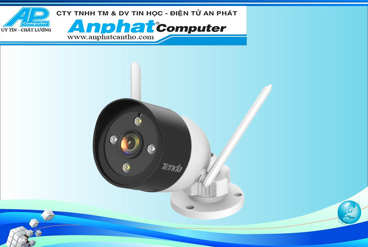 Bộ KIT Camera Wireless 4 Kênh chuẩn HD TENDA K4W-3TC - Hàng Chính Hãng