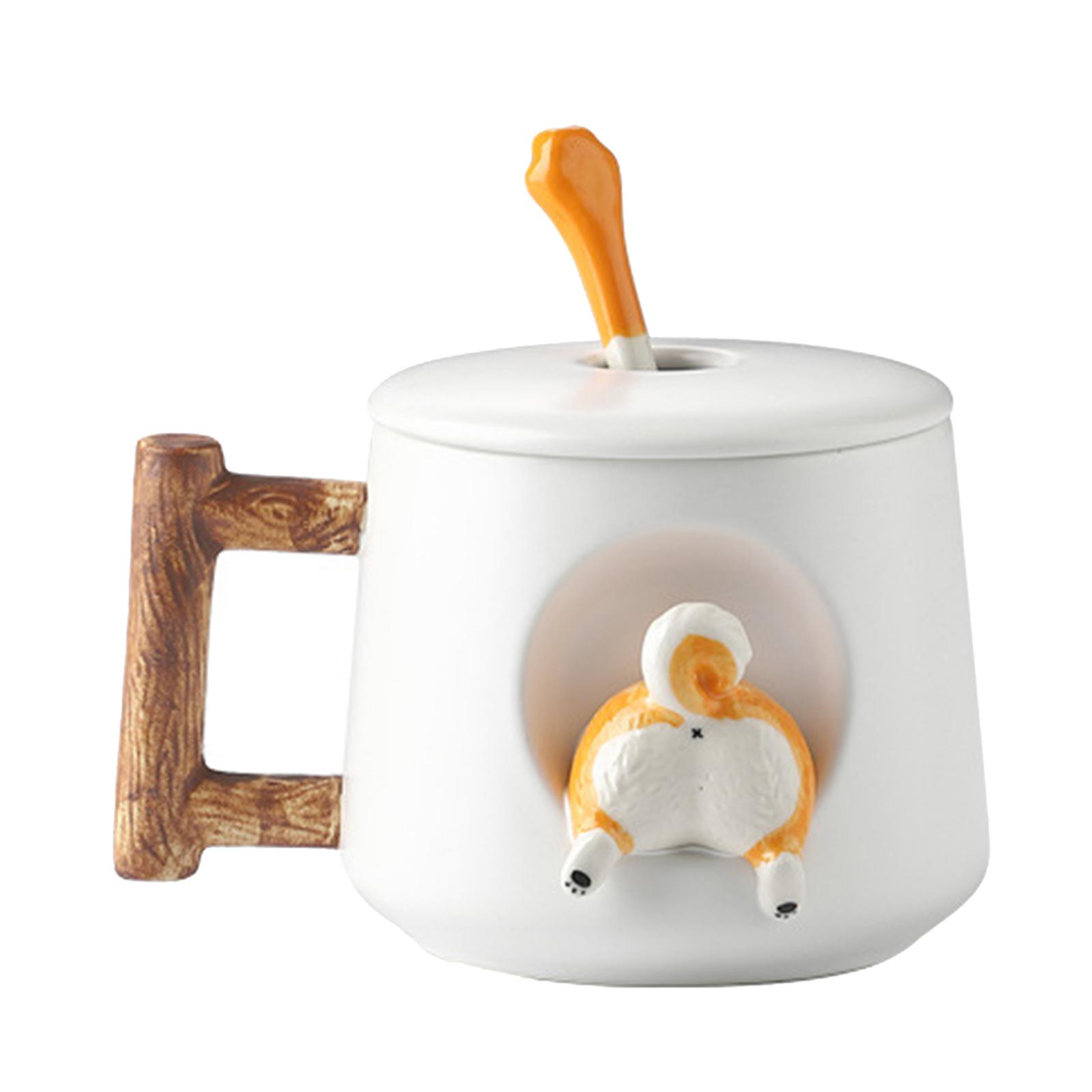 3D Corgi Ceramic Mug Funny Morning Mugs