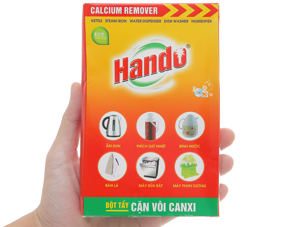 Bột tẩy cặn nước đá vôi ấm đun,bình đựng nước Hando 100Gr