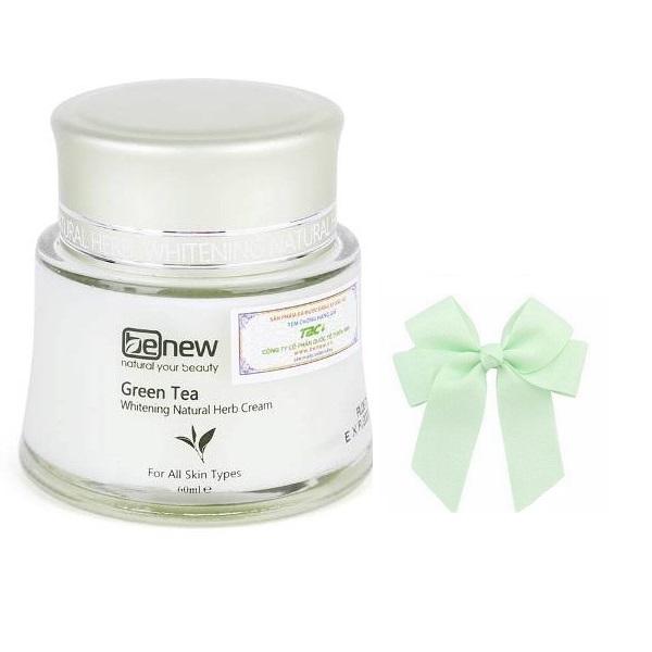 Kem dưỡng tinh chất trà xanh Green Tea Benew Hàn quốc (60ml) kèm nơ