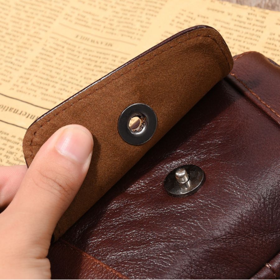 Bao da đeo lưng dành cho Iphone 6 plus/7 plus/8 plus classic dáng nằm classic da bò