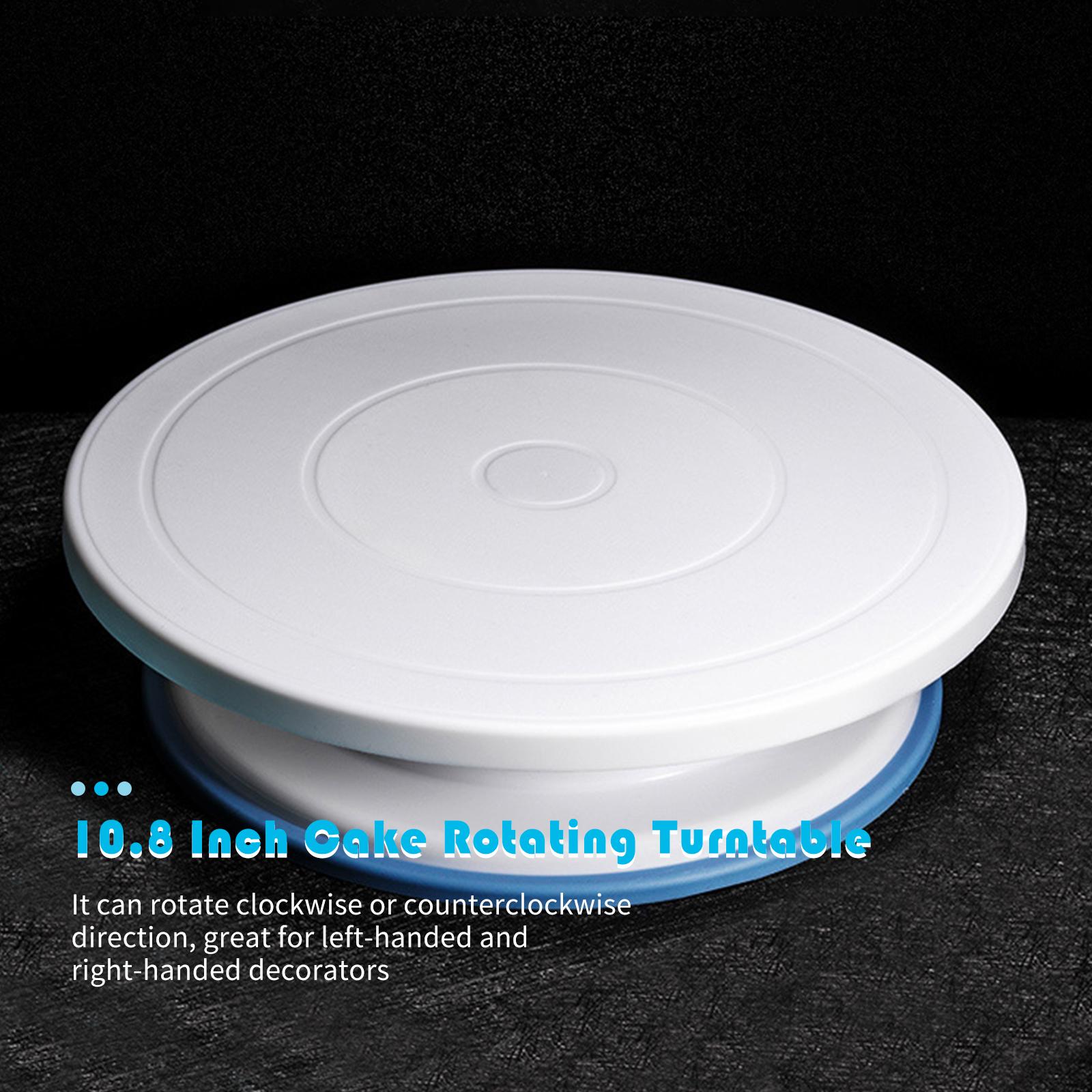 10.8 Inch Cake Rotating Turntable Revolving Cake Stand Non-slip Plastic Cake Display Stand