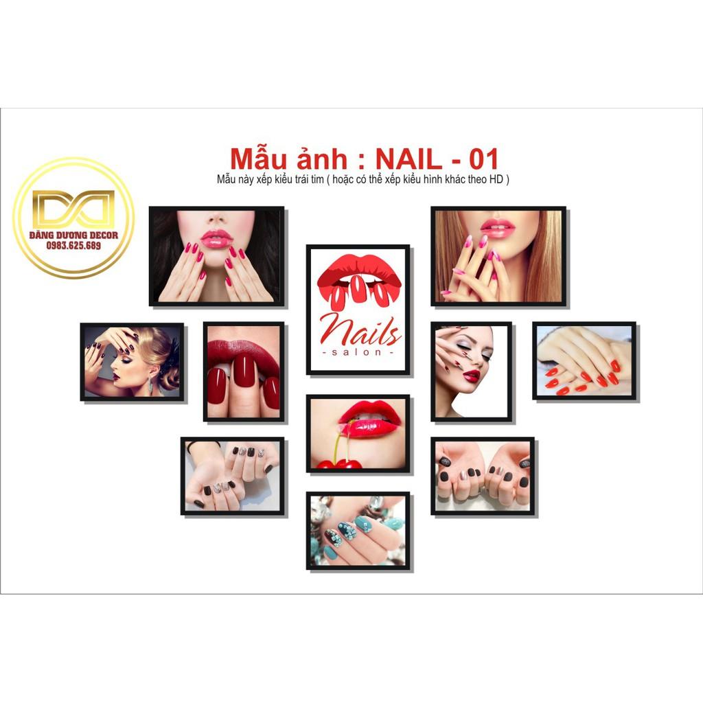 Bộ tranh trang trí Nail - Spa - Thẩm mỹ - Mẫu đa dạng - Dễ lắp đặt - Sang chảnh.