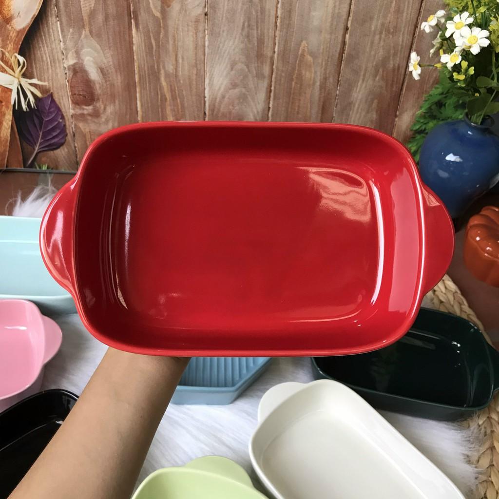 Bộ bát đĩa 6 món màu đỏ cực sang chảnh