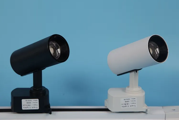 Combo 2 đèn led rọi ray ống bơ 3w + thanh ray 0.5m Ánh sáng vàng ấm hàng chính hãng