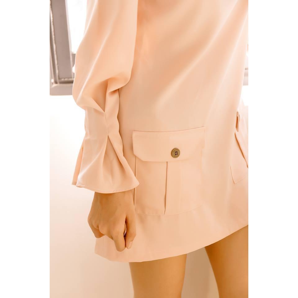 Scarlett House_Đầm dài Lotus Dress Hồng