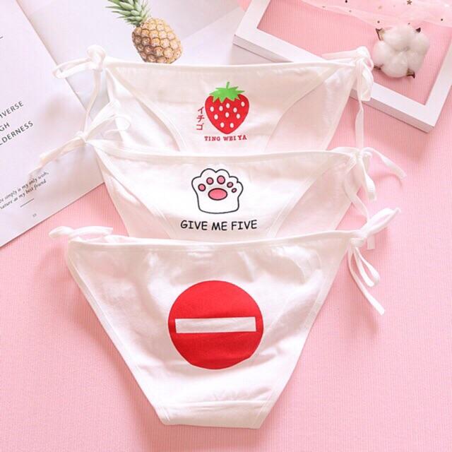 Quần Lót Nữ Cotton Buộc Dây Hông Give Me Thời trang Nhật Hàng Loại Đẹp.