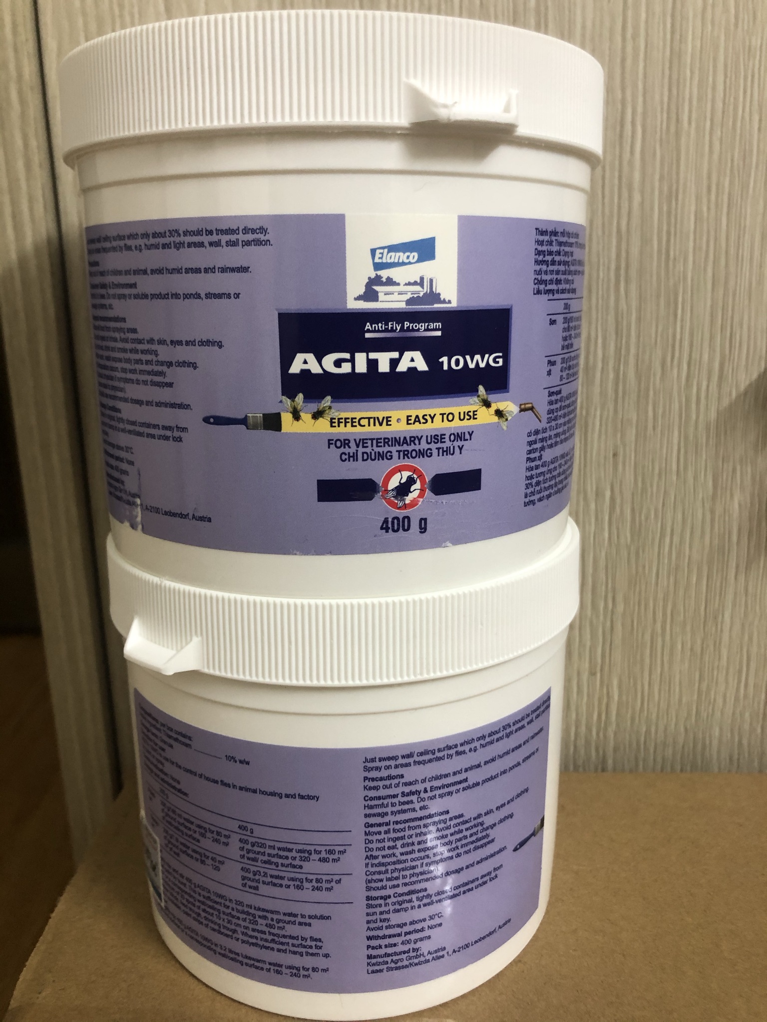 Thuốc diệt ruồi Agita 10WG cty chế biến thực phẩm và bãi rác