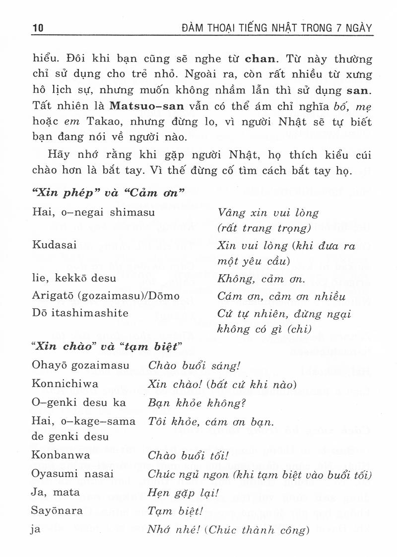 Đàm Thoại Tiếng Nhật Trong 7 Ngày - Dễ Dàng Và Nhanh Chóng (Kèm CD)