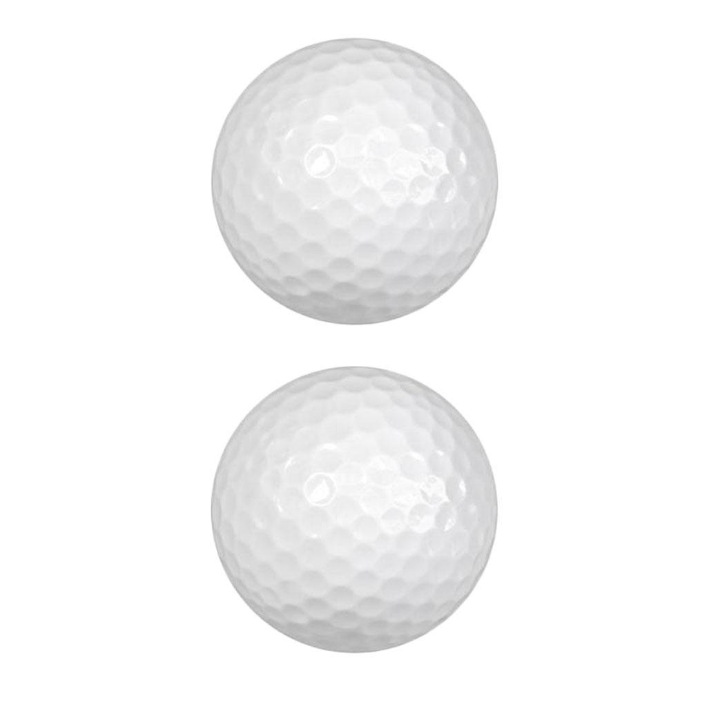 2x 2 Pieces Golf Practice Balls Indoor Outdoor Range Golf Training Balls