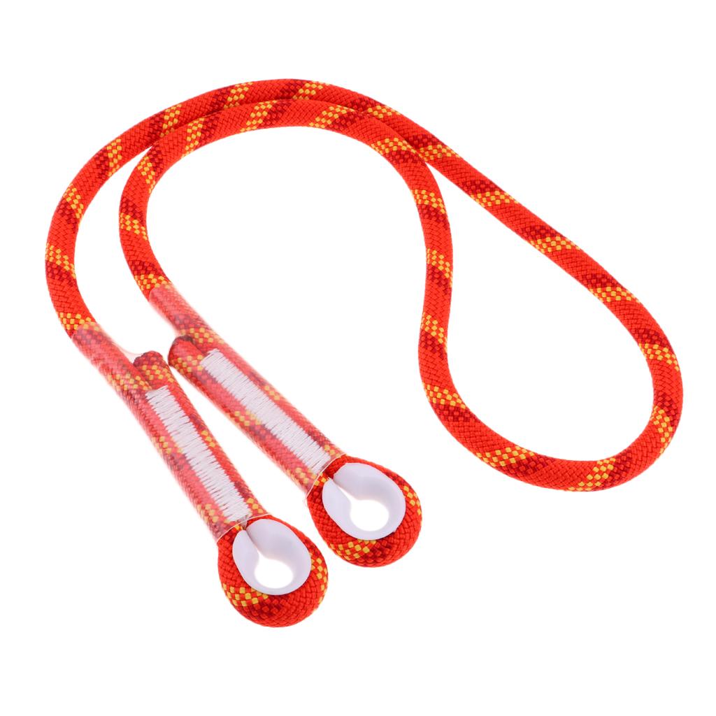 2x10.5mm Rock Climbing Knotted Pre-sewn Eye-to-Eye Prusik Loop Cord Rope 80CM