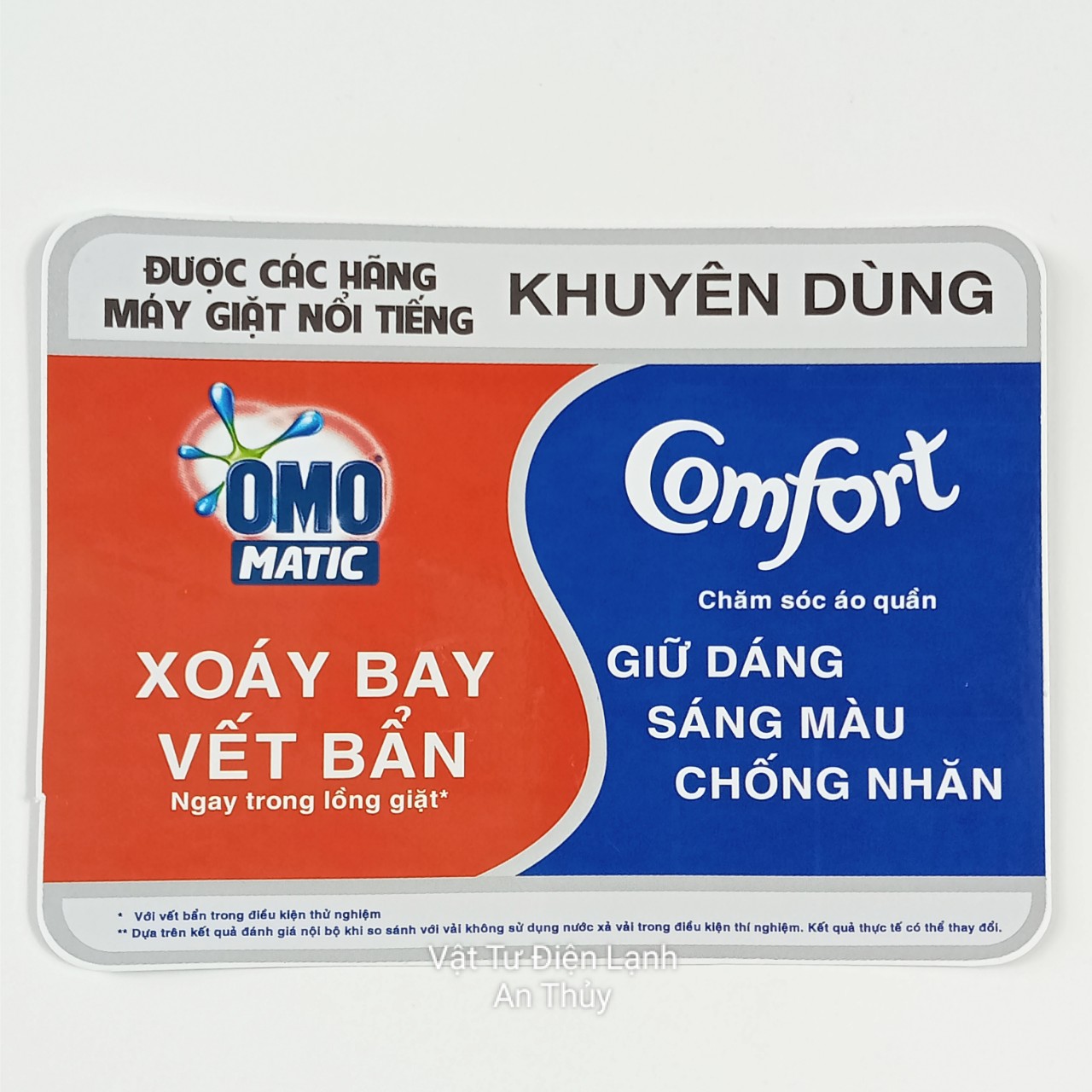 Combo 10 tem OMO mẫu mới dán máy giặt - Tem OMO máy giặt - Tem OMO trang trí máy giặt - Tem máy giặt