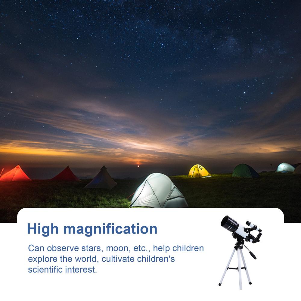 Outdoor Telescope High Clear Astronomical Refracting Telescope Professional Stargazing Telescope Compact Tripod Watching Monocular for Child Teenagers Beginners