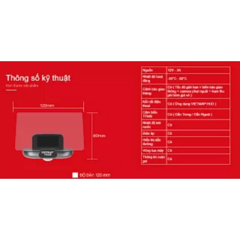 Bộ HUD hắt kính lái Vietmap H1N,H1S,H1AX
