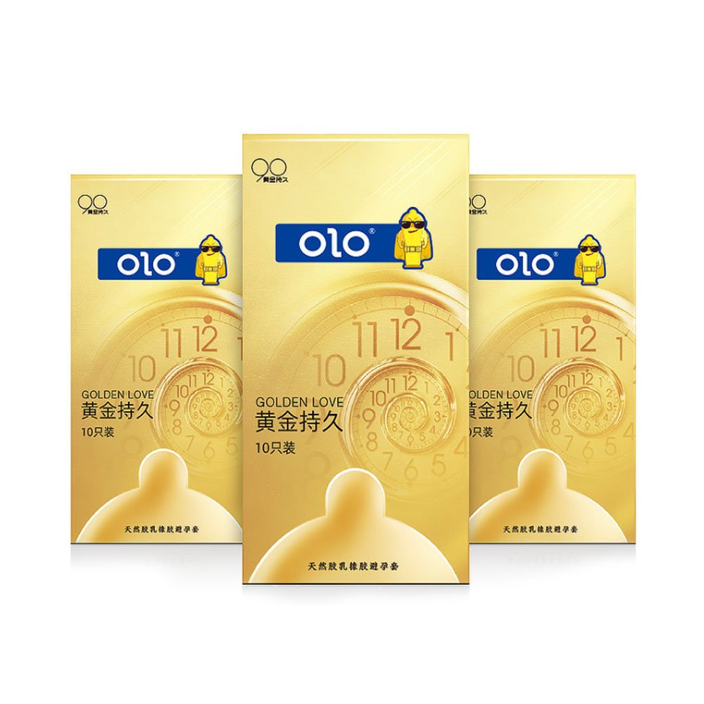 [Hộp 10 cái] Bao cao su OLO 0.01 Gold - Siêu mỏng, kéo dài thời gian