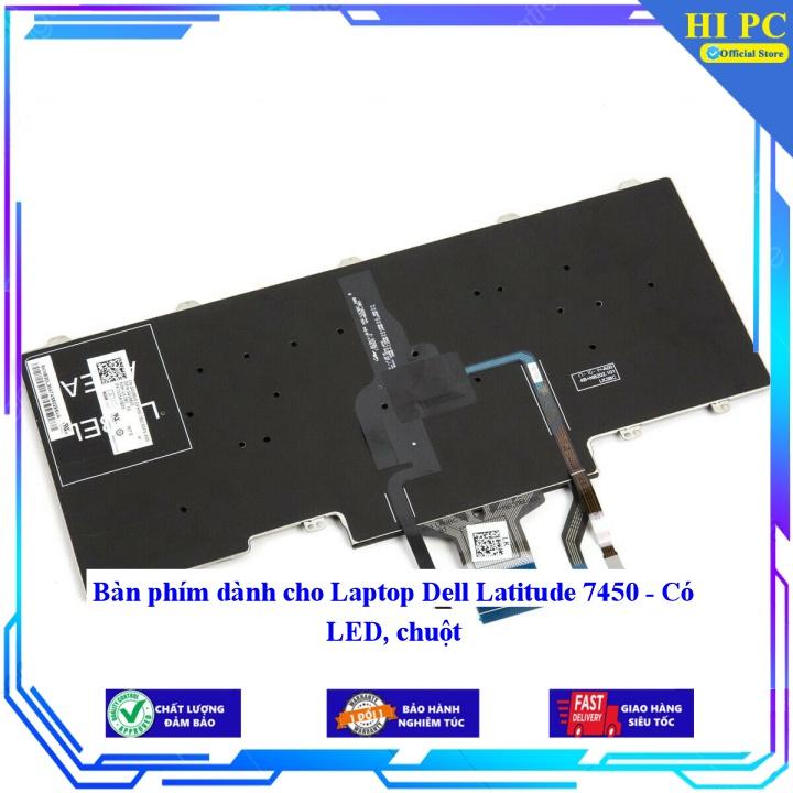 Bàn phím dành cho Laptop Dell Latitude 7450 - Có LED chuột - Hàng Nhập Khẩu