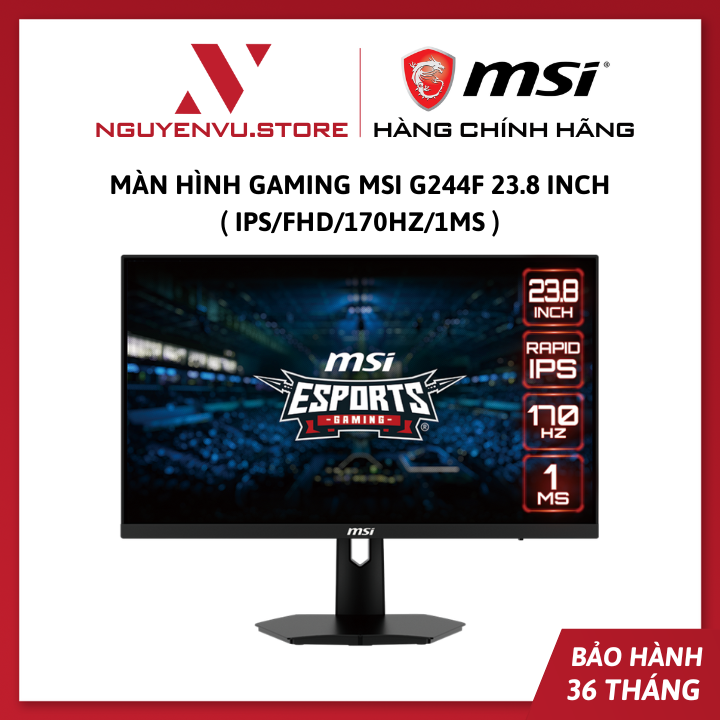 Màn Hình Gaming MSI G244F 23.8 inch ( IPS/FHD/170Hz/1ms ) - Hàng Chính Hãng