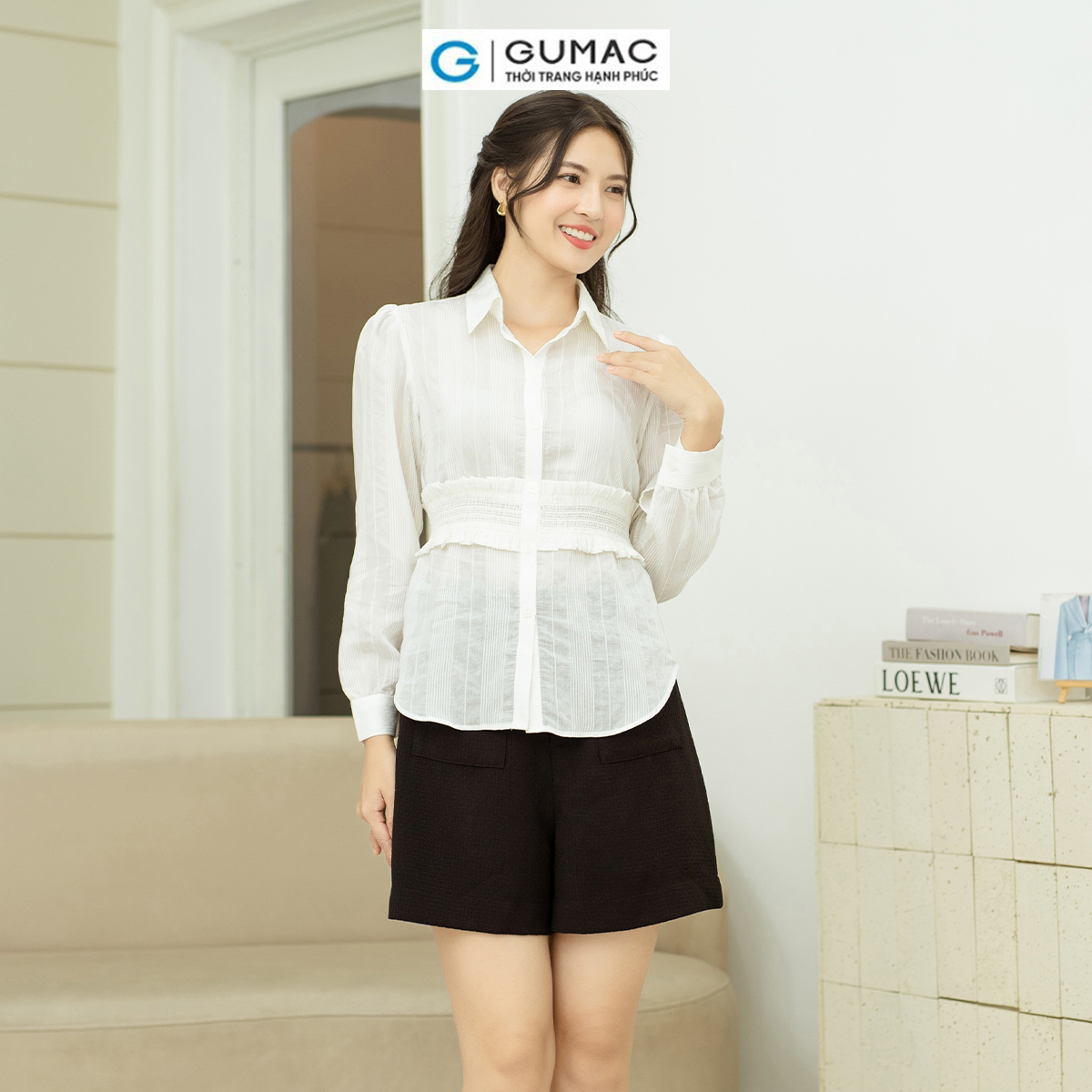Quần short kiểu túi đắp GUMAC QD09053