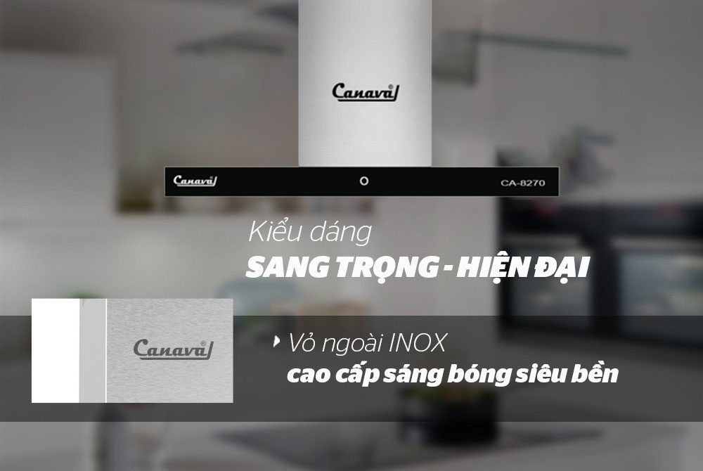 Máy hút mùi hình chữ T CANAVAL CA8270 - Hàng nhập khẩu