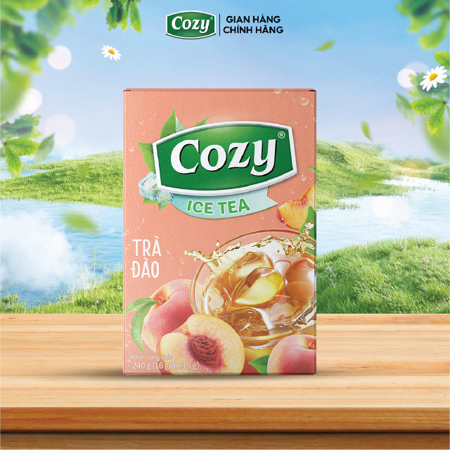 Cozy Icetea Đào 16 gói x 15g Hộp