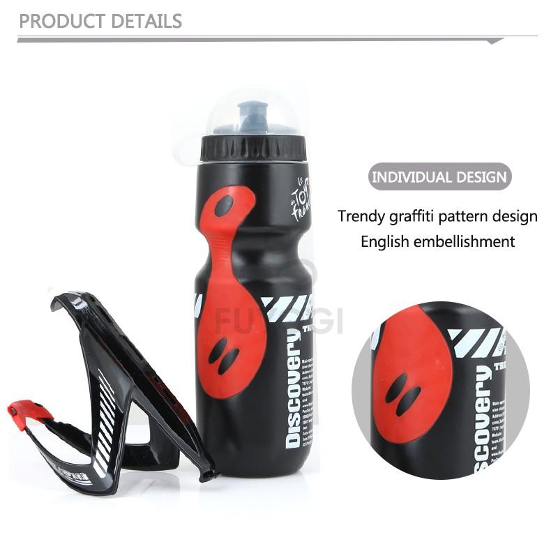 FUYOGI Riding Water Bottle Mountain Bike Carbon Fiber V-Shaped Sports Bottle Cagebike Setriding Accessories
