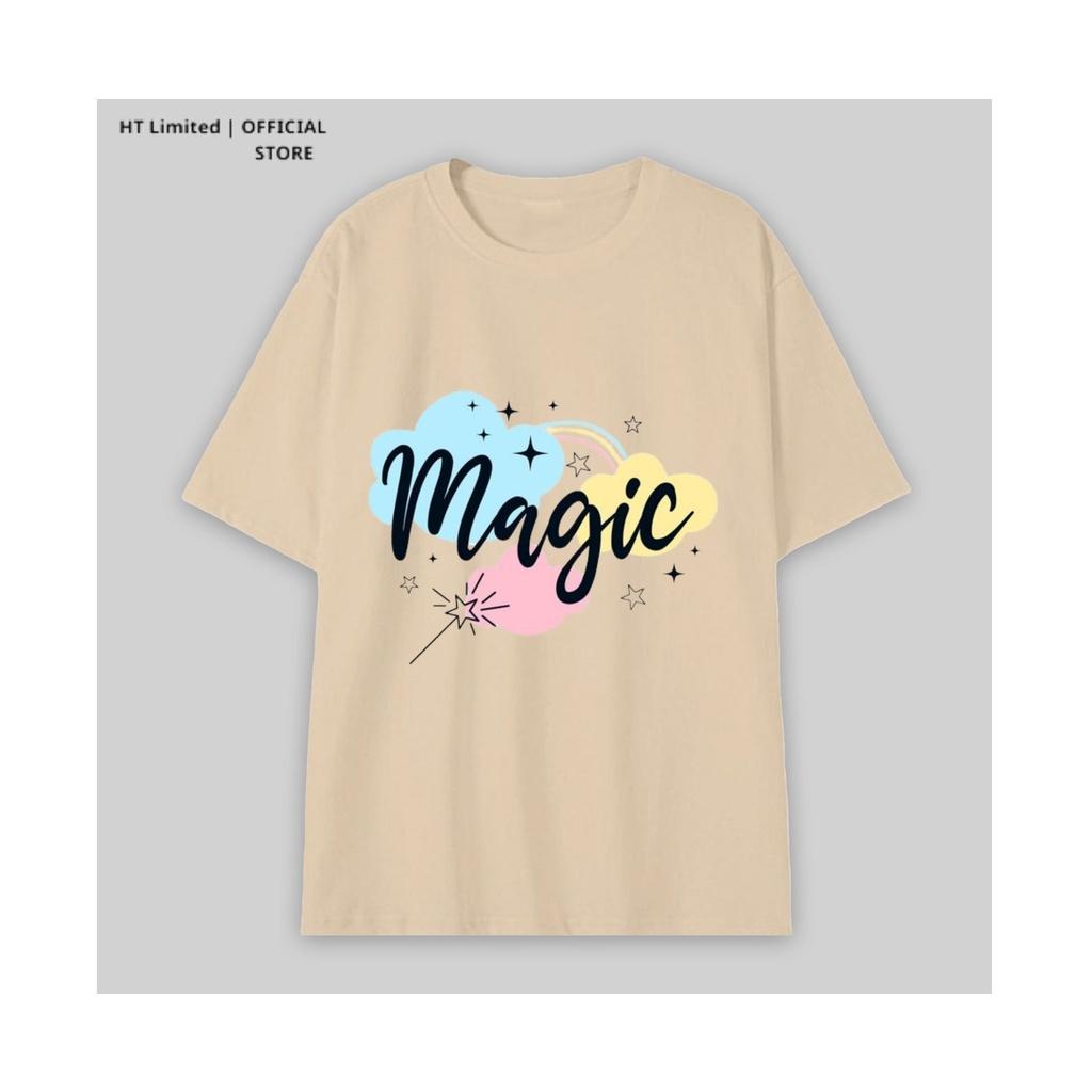 Áo thun thiết kế Unisex họa tiết magics basic local brand, Cotton Cao Cấp 100%