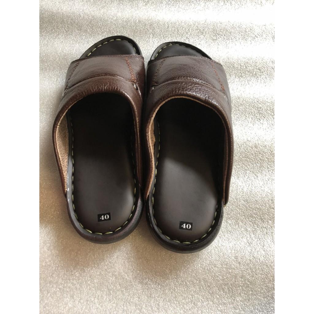 Dép da nam kiểu đơn giản, chất lượng, lịch sự thời trang