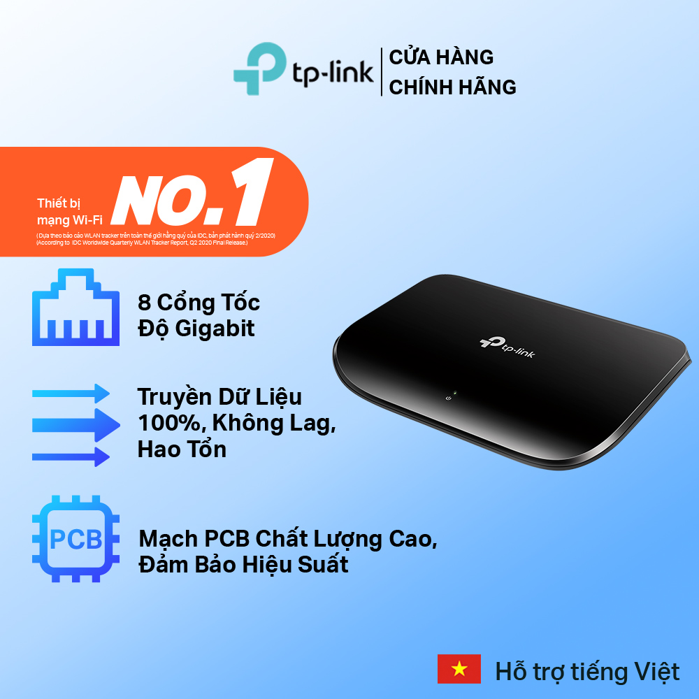 TP-Link TL-SG1008D - Switch Để Bàn 8 Cổng - Hàng Chính Hãng