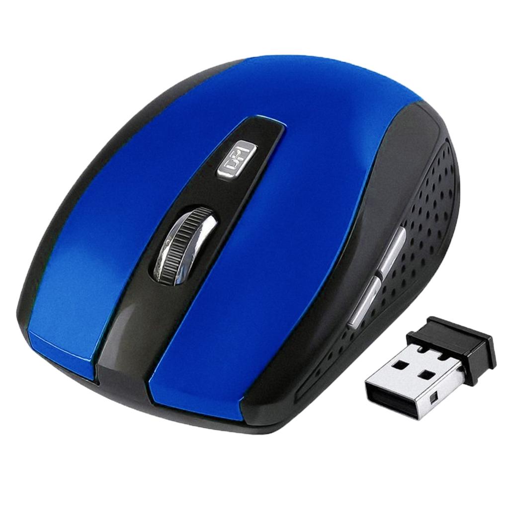 2.4G Wireless Mouse Mini Cordless Optical Mice 6Button 1800DPI For PC