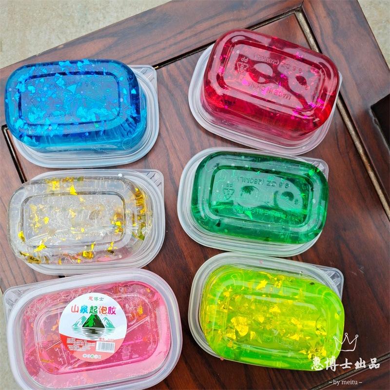 SLIME dạng ÂU BÓNG charm kim tuyến NG0C TRAI CỐM XỐP 6 màu dạng lỏng Slam thiết kế độc đáo ấn tượng squishy