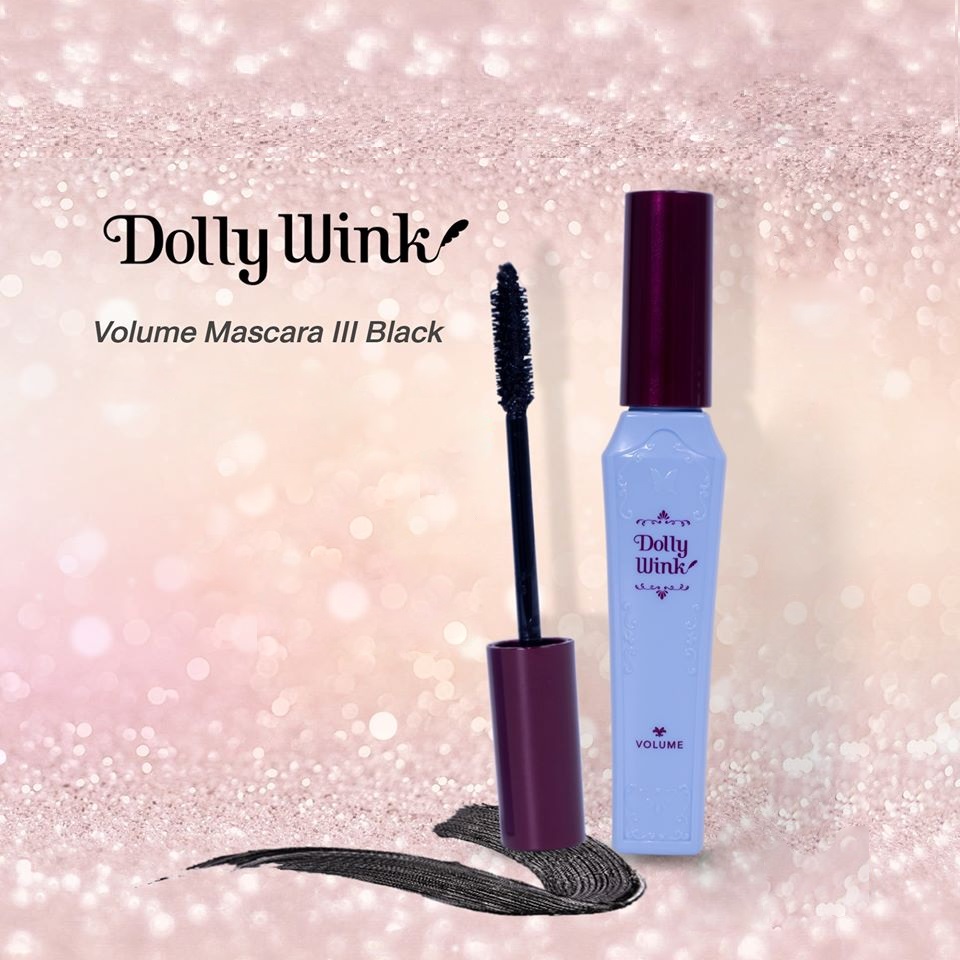 Mascara Chuốt Dày Mi, Dưỡng Mi Màu Đen Nhật Bản Koji Dolly Wink Volume Mascara III Black, Chống Mồ Hôi, Không Bị Vón Cục