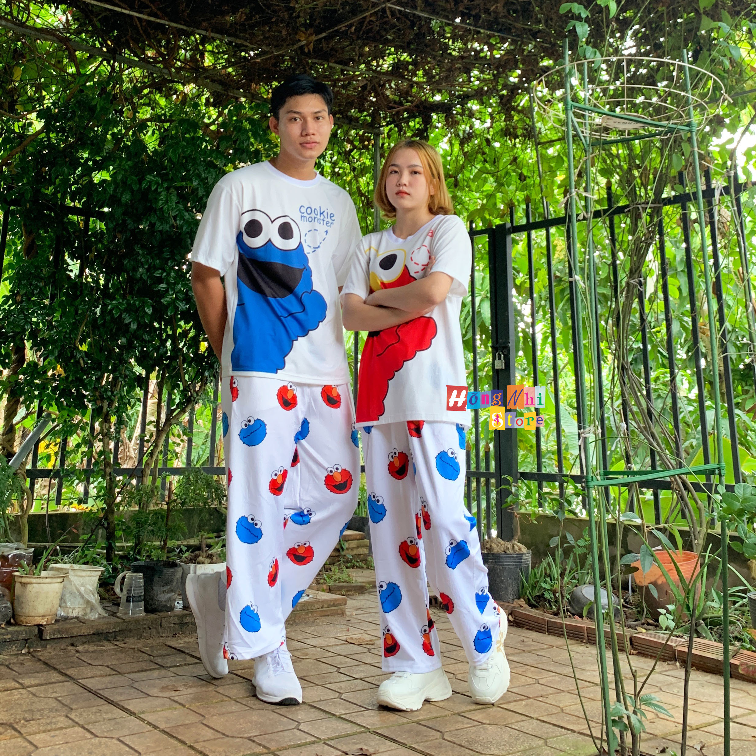 Quần Hoạt Hình Dài Ống Rộng Kawaii Cartoon Pant Oversize Ulzzang Unisex - MM