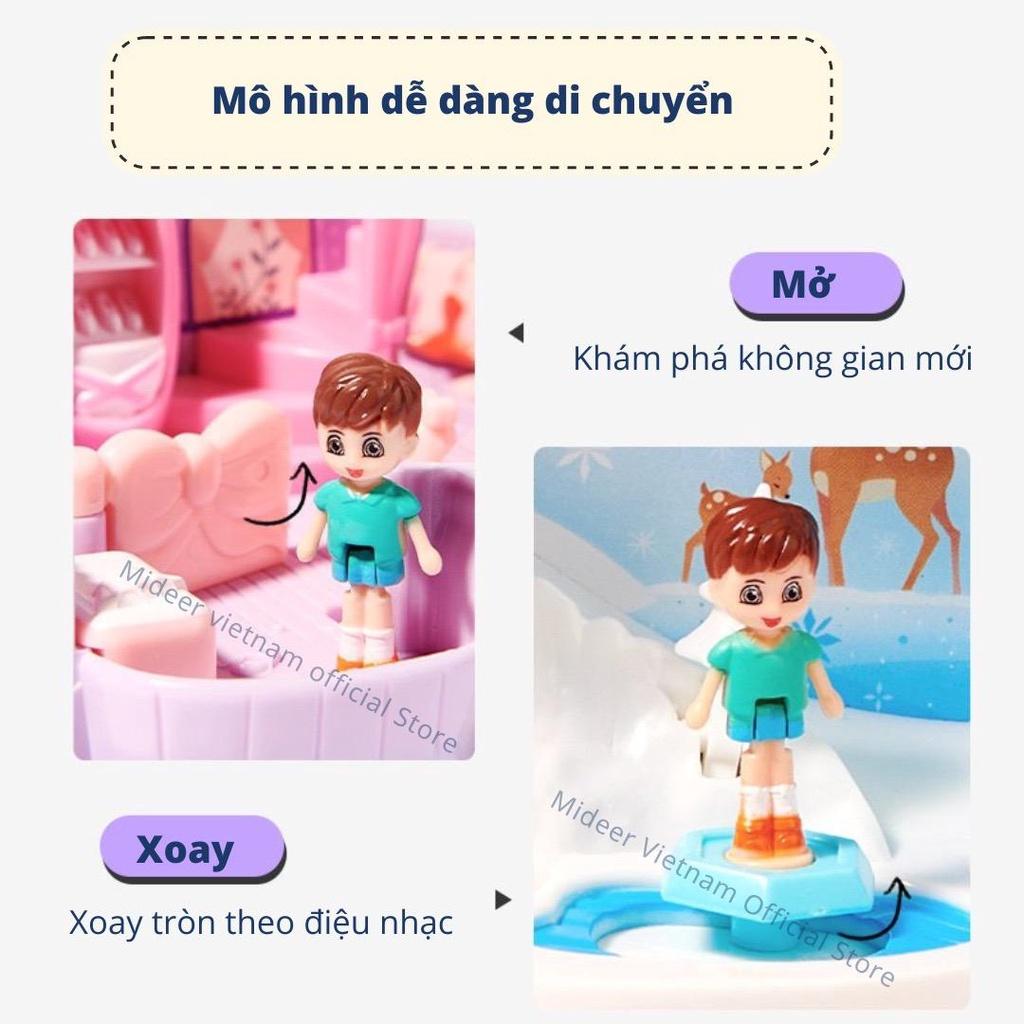 Nhà búp bê mini Mideer Magic Dollhouse Mô hình ngôi nhà búp bê cho bé gái 2 3 4 5 Tuổi