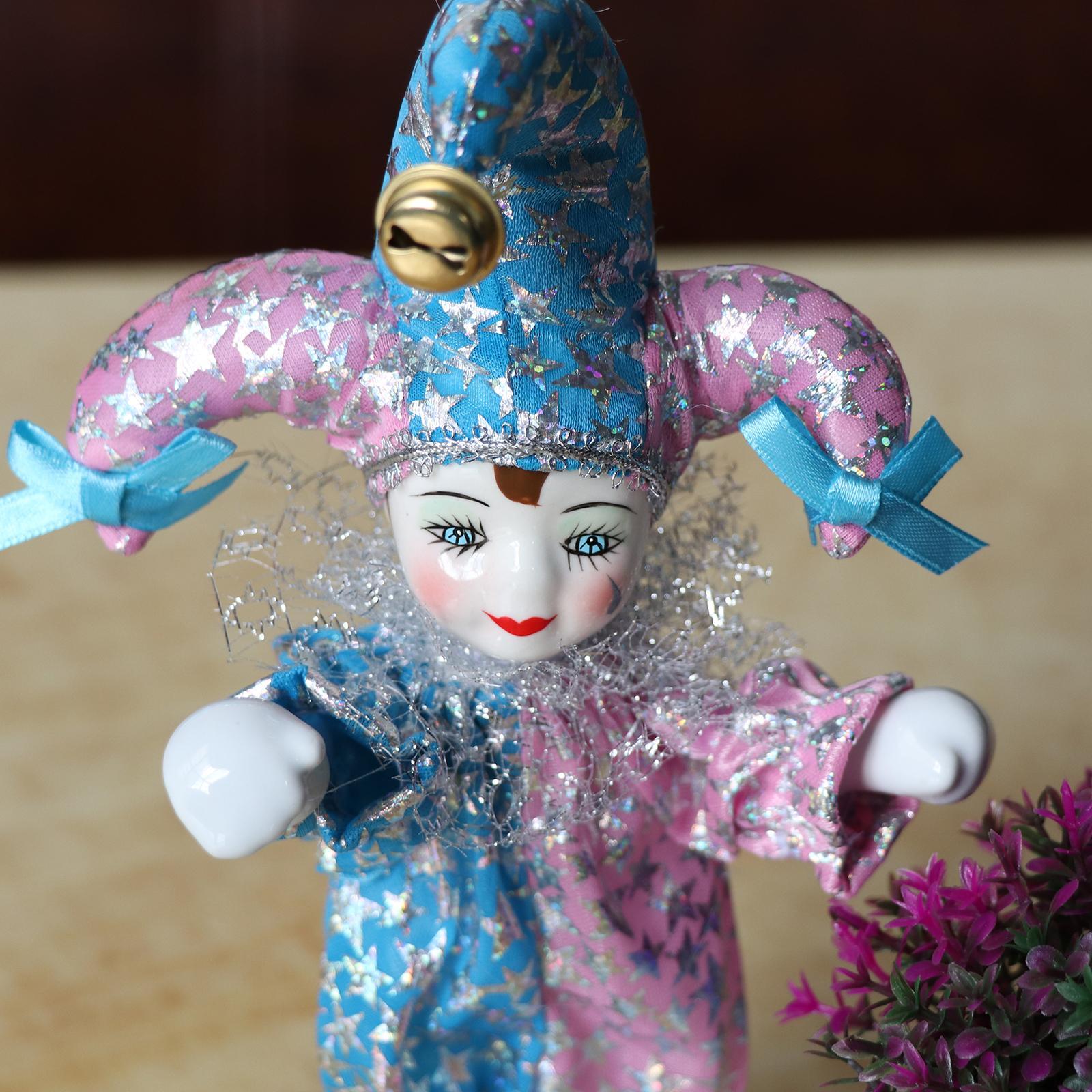 Porcelain Clown Doll for Kids Birthday Gifts Halloween Chirstmas Decor #2